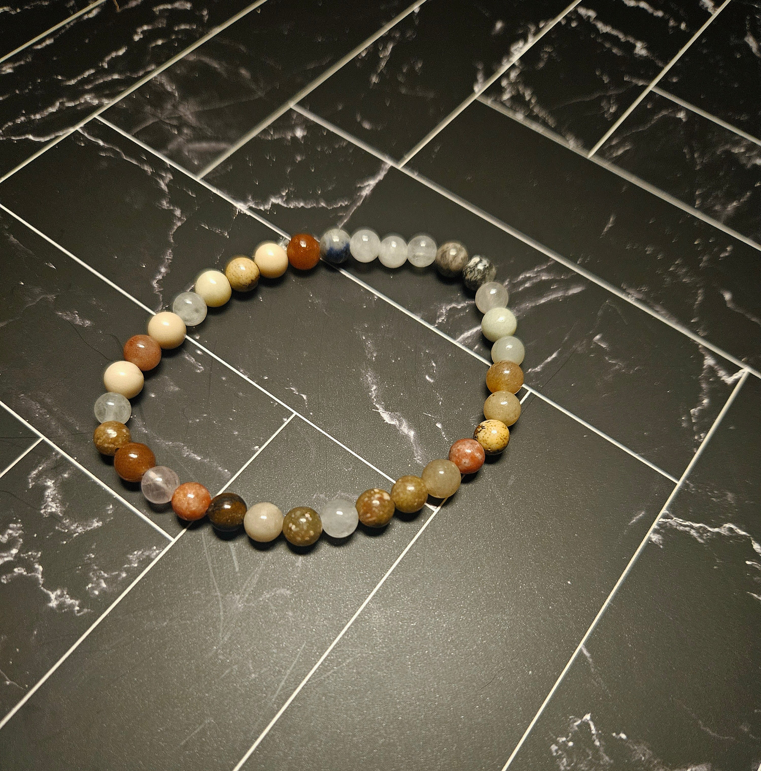 Beaded Bracelet - Earthen Stones 3