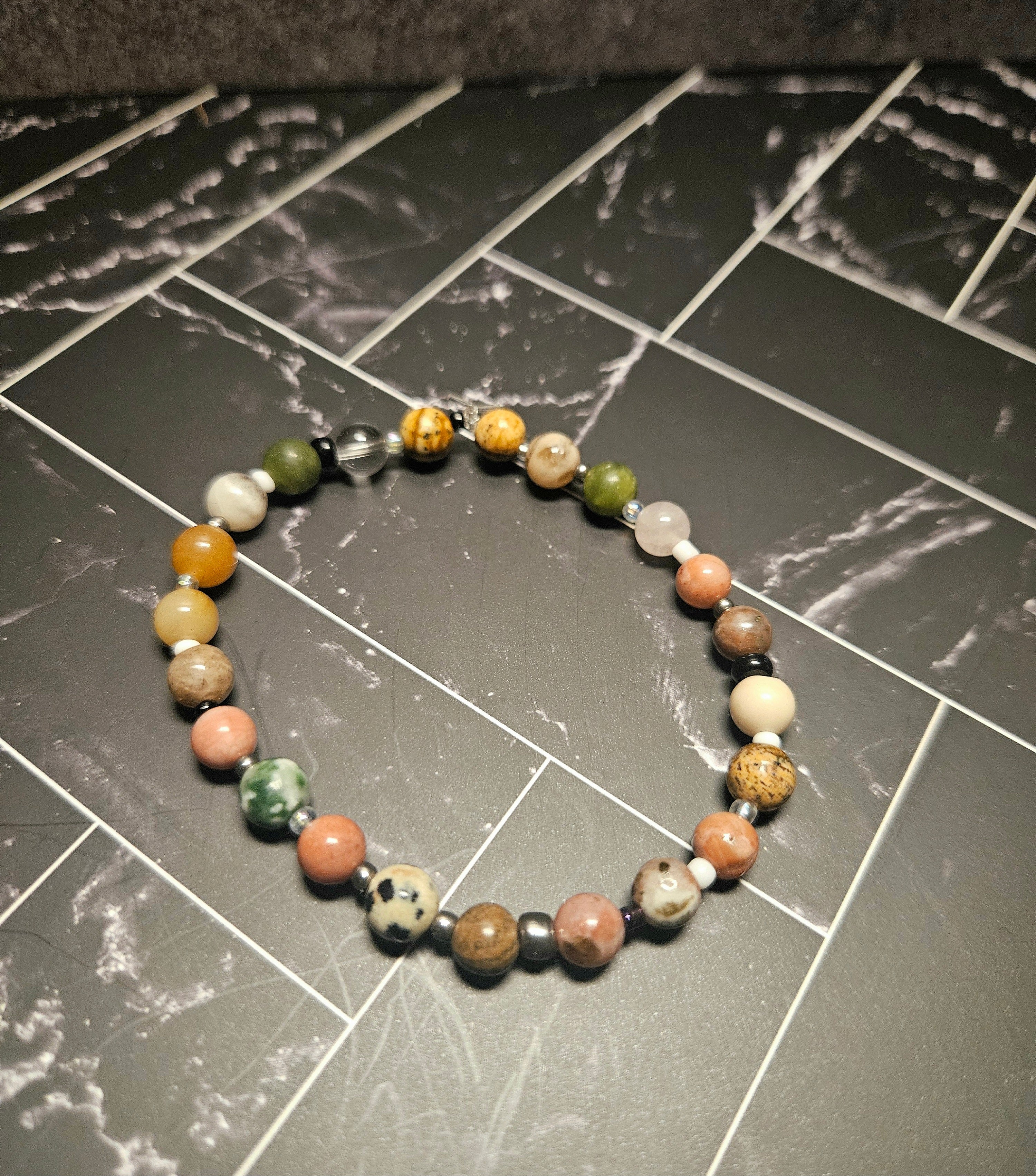 Beaded Bracelet - Earthen Stones 6